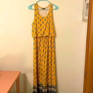 64 sixty five yellow maxi dress